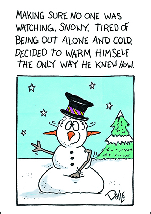 KX224 - SNOWY WARMS HIMSELF